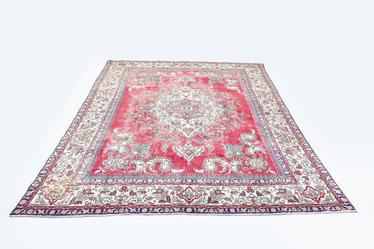 Tappeto Persero - Tabriz - 393 x 285 cm - rosso