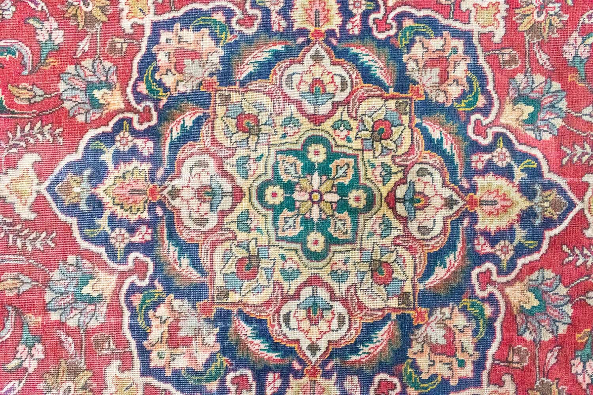 Tappeto Persero - Tabriz - 375 x 285 cm - rosso
