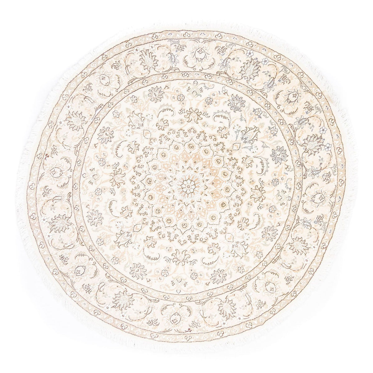 Tappeto Persero - Nain - Reale rotondo - 150 x 150 cm - beige