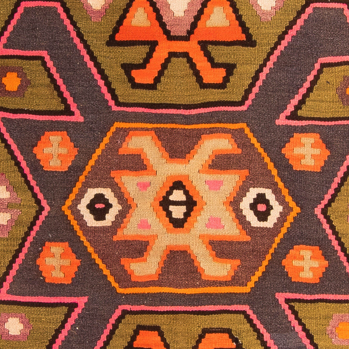 Tappeto corsia Tappeto Kelim - Vecchio - 305 x 145 cm - multicolore