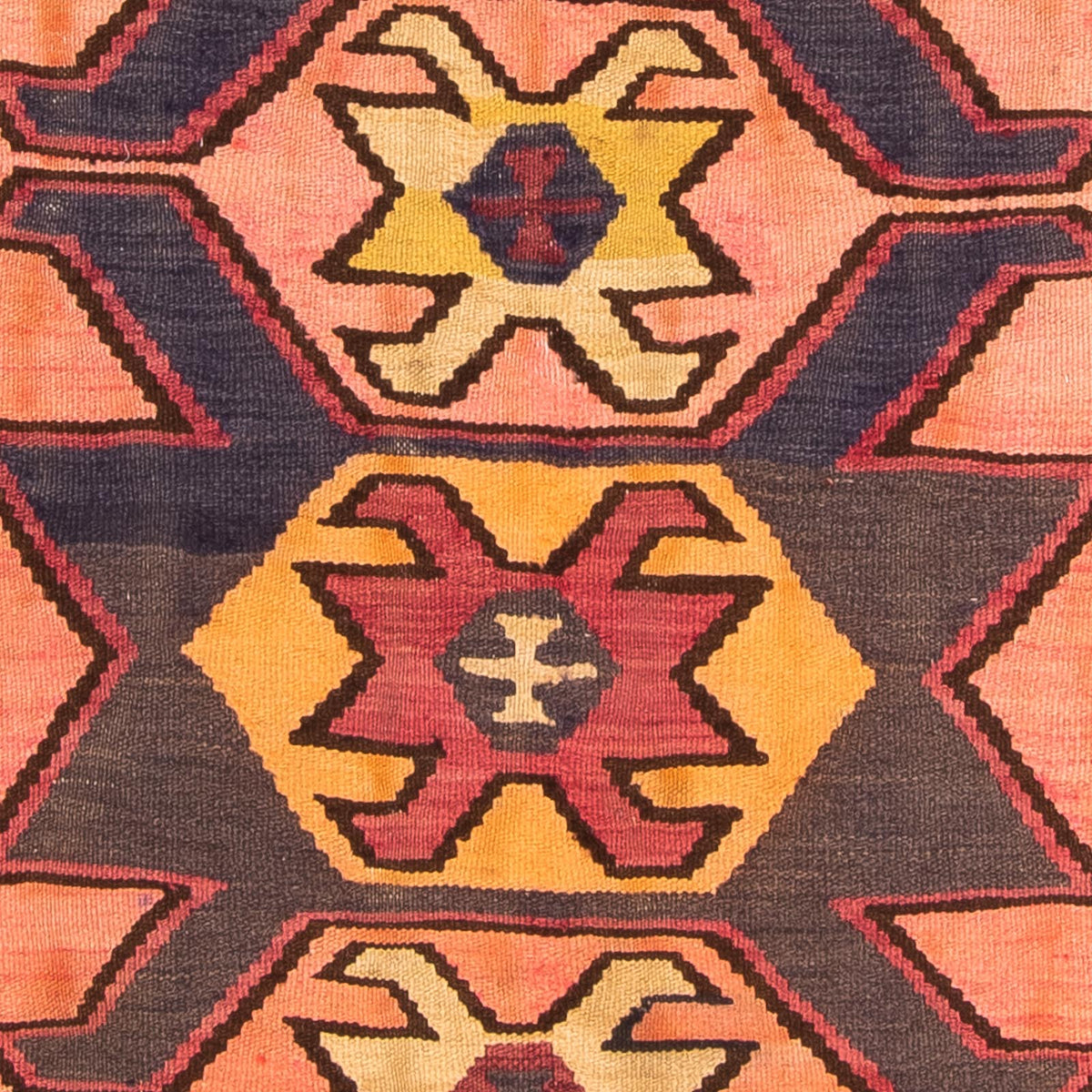 Tappeto corsia Tappeto Kelim - Vecchio - 265 x 140 cm - multicolore