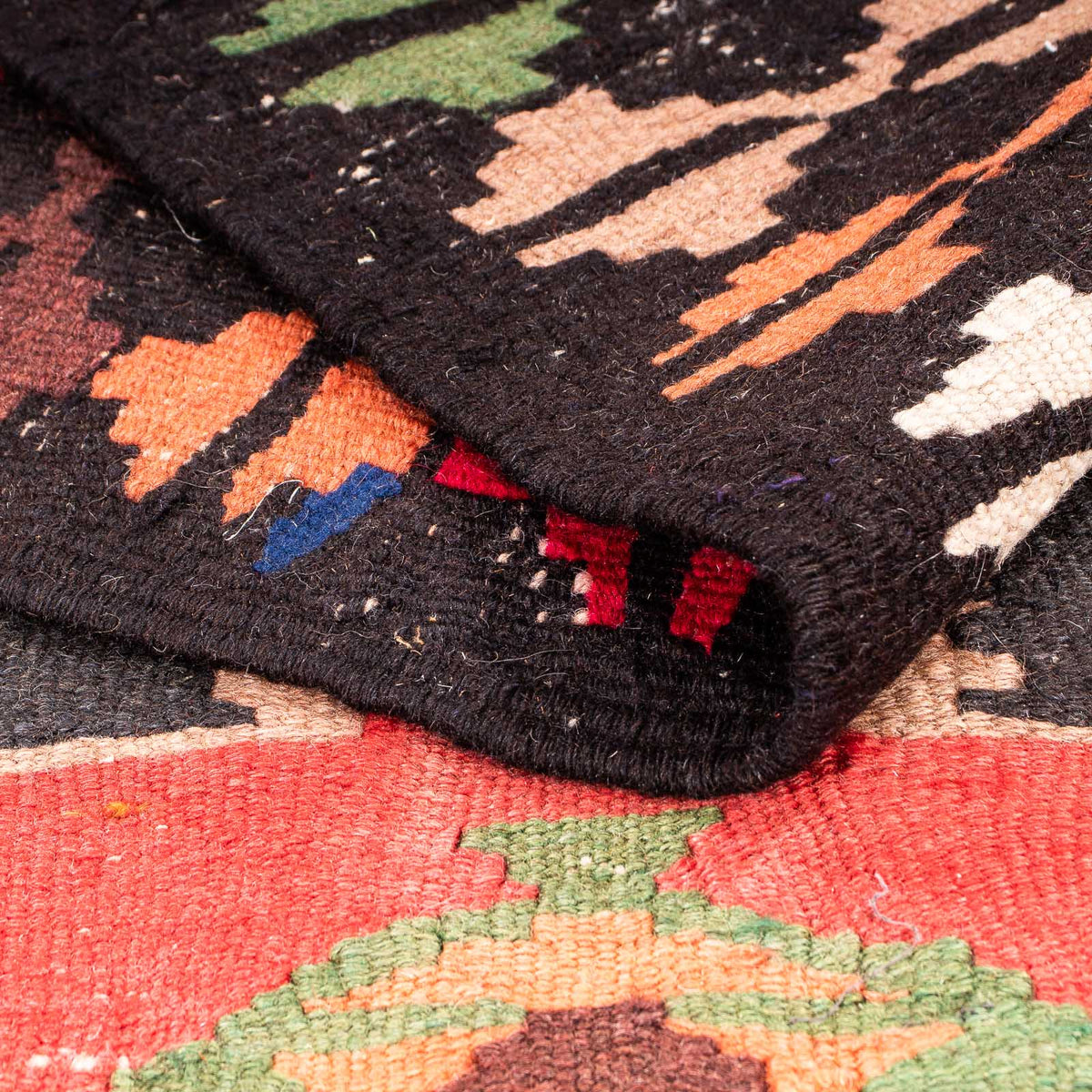 Tappeto corsia Tappeto Kelim - Vecchio - 330 x 137 cm - multicolore