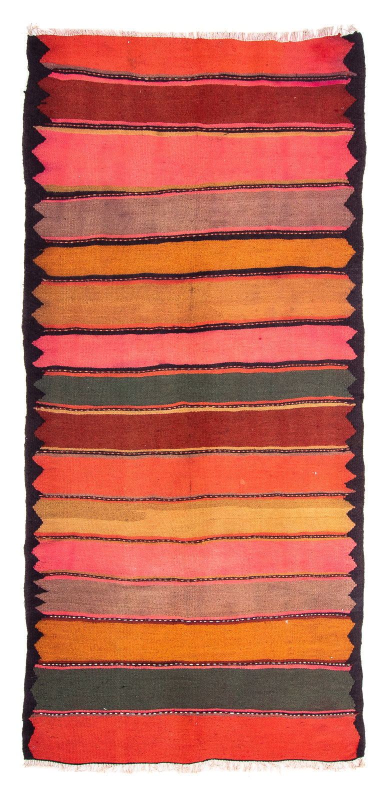 Tappeto corsia Tappeto Kelim - Vecchio - 290 x 155 cm - multicolore