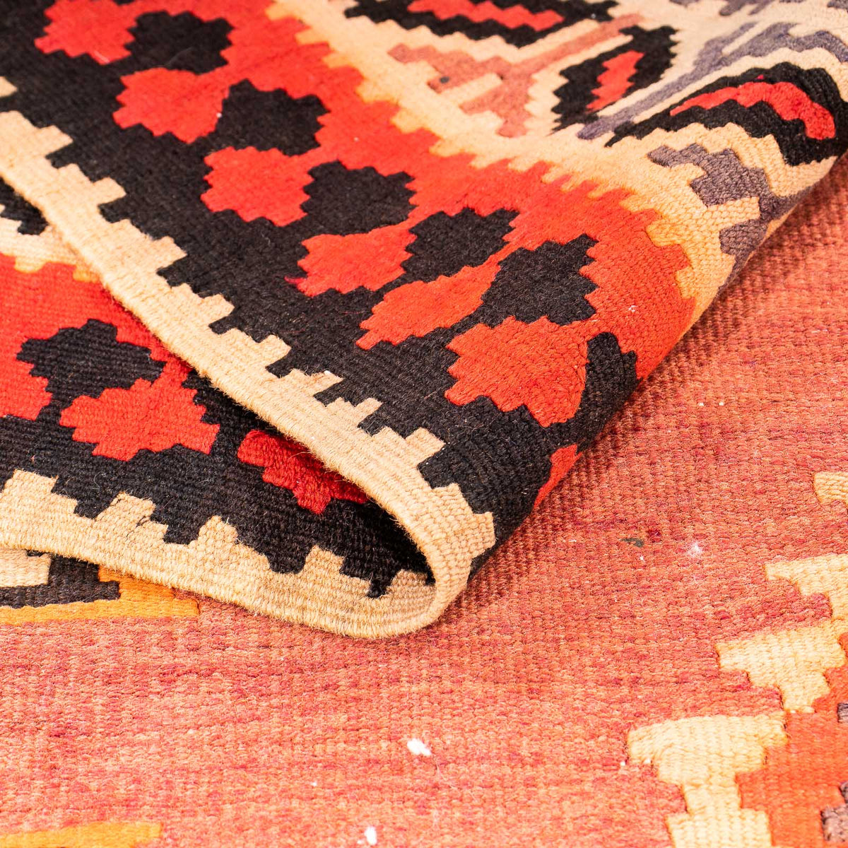 Tappeto corsia Tappeto Kelim - Vecchio - 300 x 150 cm - multicolore