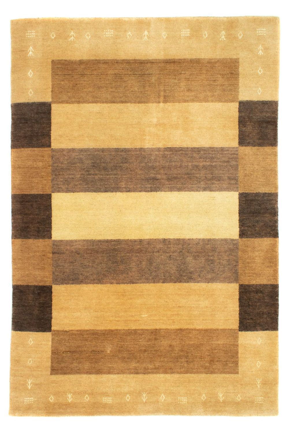 Tappeto Gabbeh - Softy - 229 x 164 cm - beige scuro
