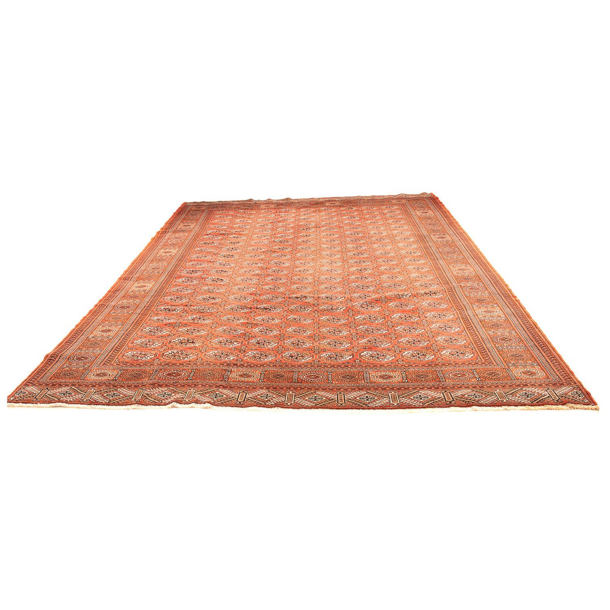 Tappeto Turkaman - 333 x 260 cm - rosso scuro
