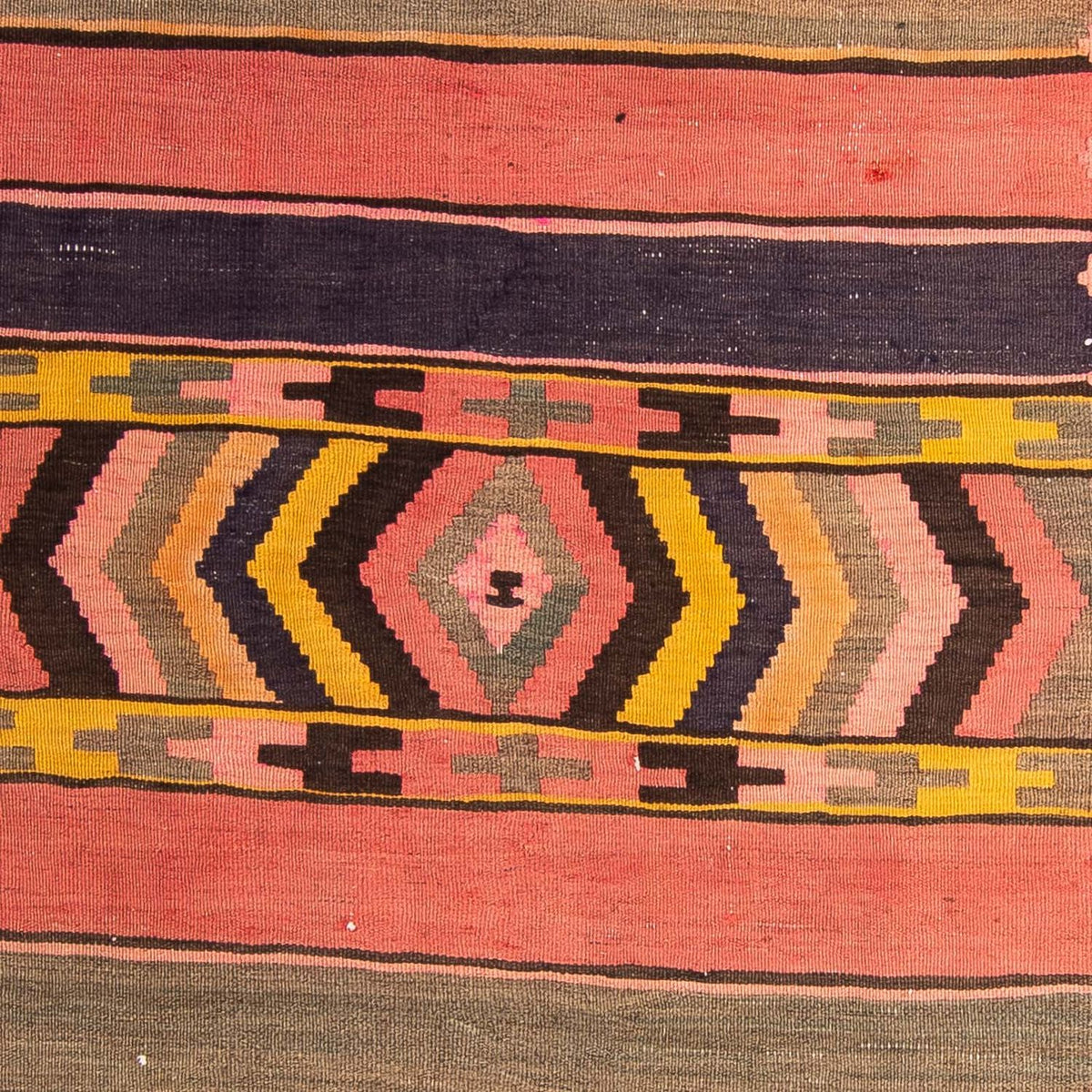 Tappeto corsia Tappeto Kelim - Vecchio - 300 x 125 cm - multicolore