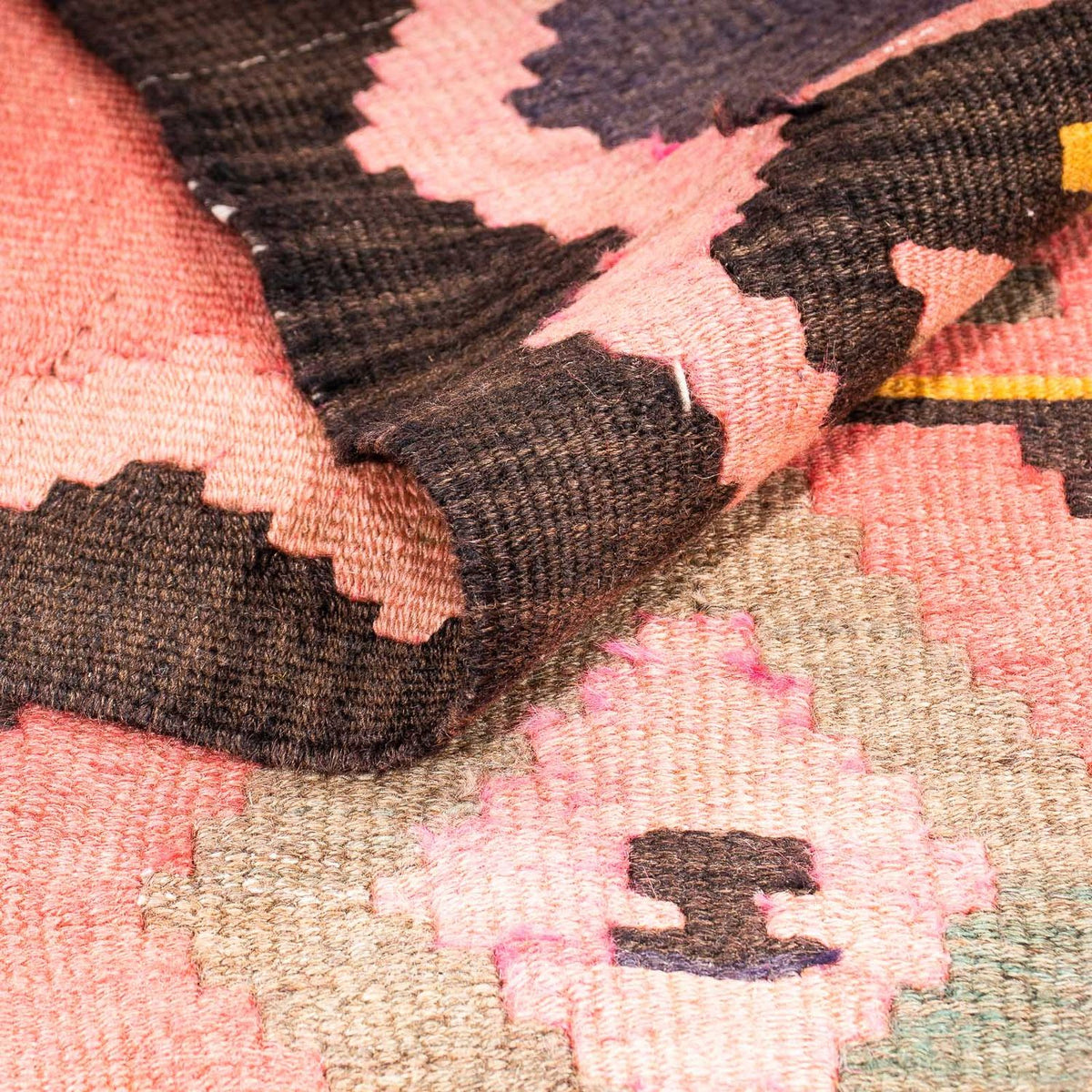 Tappeto corsia Tappeto Kelim - Vecchio - 300 x 125 cm - multicolore