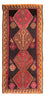 Tappeto corsia Tappeto Kelim - Vecchio - 340 x 150 cm - multicolore