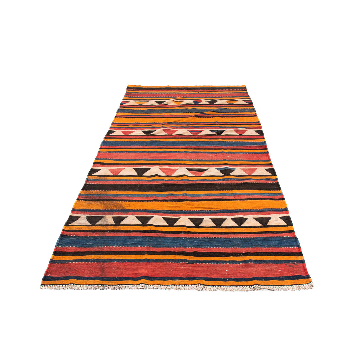 Tappeto corsia Tappeto Kelim - Vecchio - 260 x 163 cm - multicolore