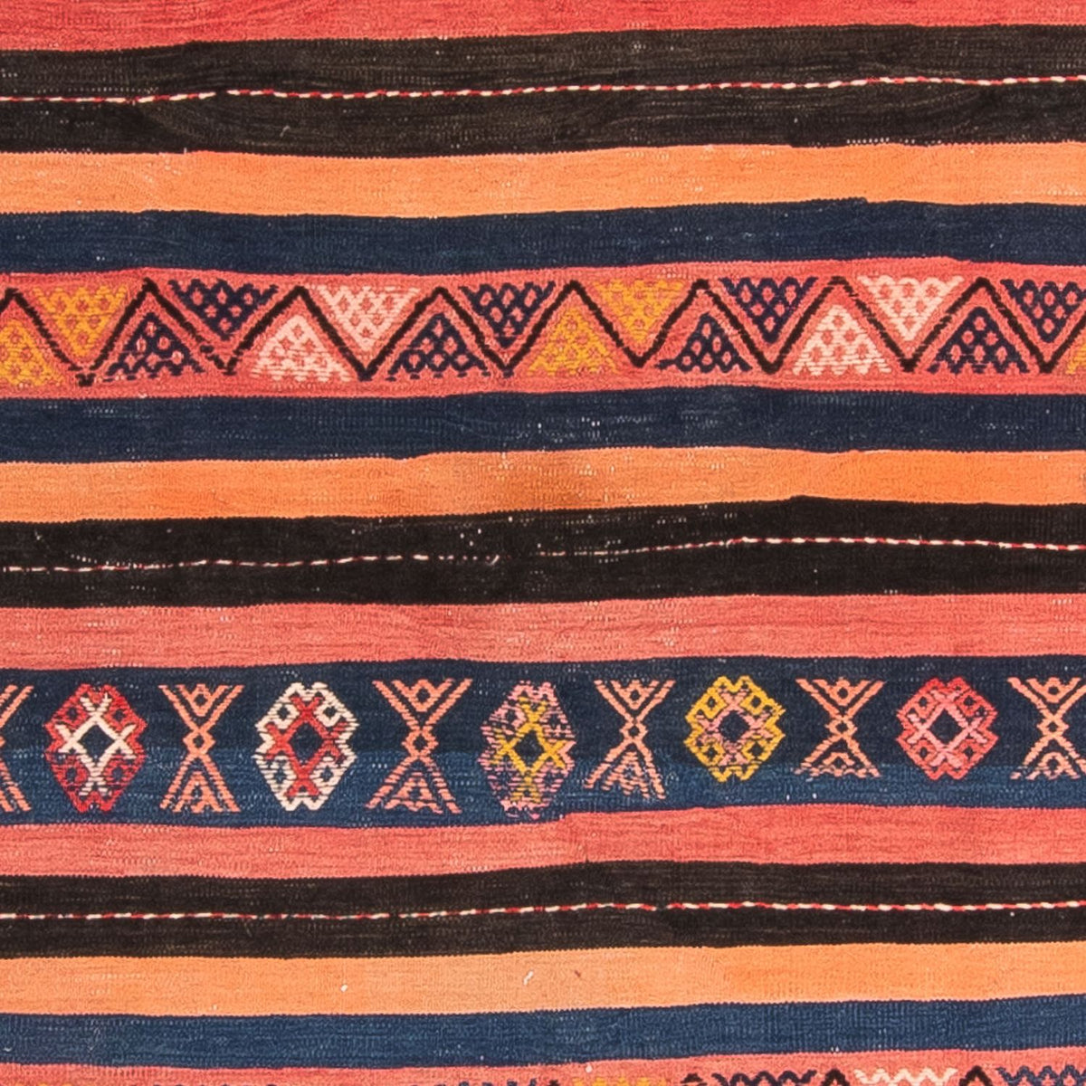 Tappeto Kelim - Vecchio quadrato - 180 x 150 cm - multicolore