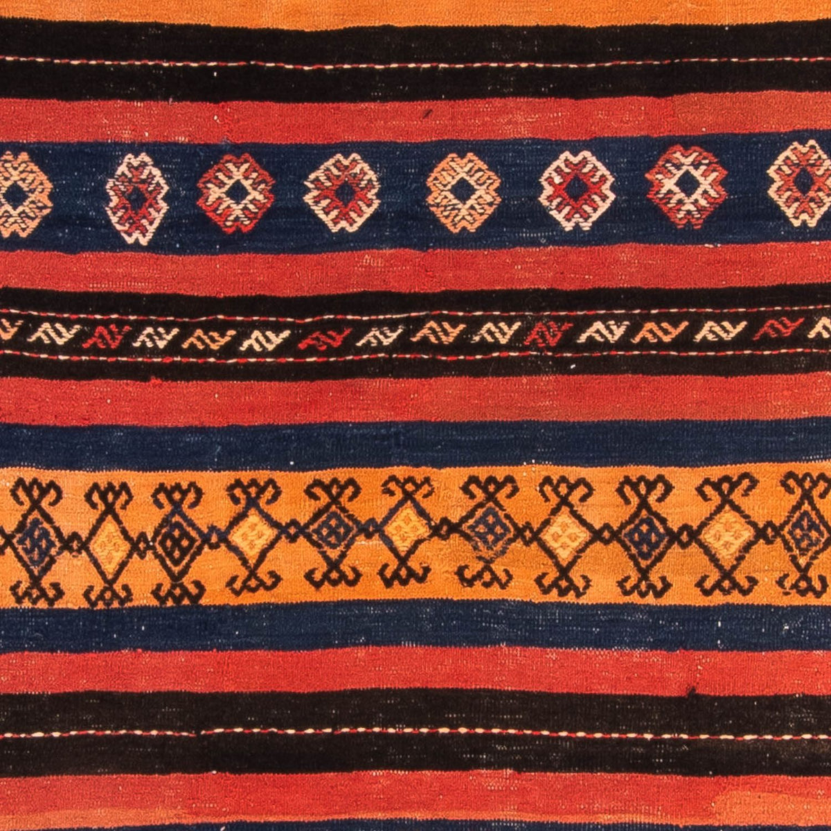 Tappeto Kelim - Vecchio - 200 x 150 cm - multicolore