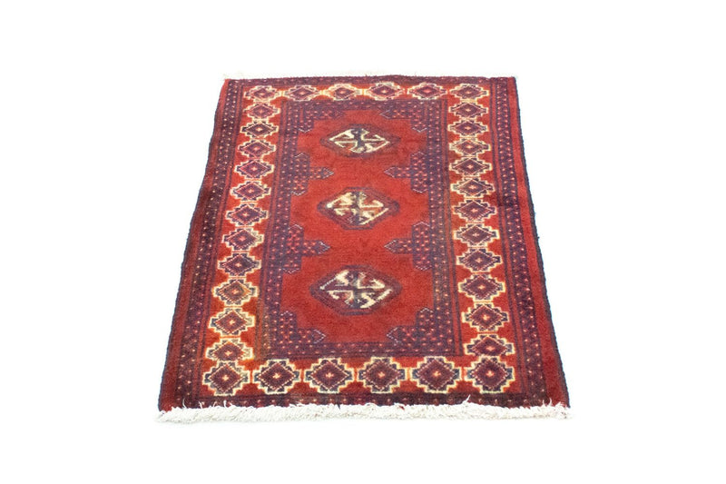 Tappeto Turkaman - 87 x 62 cm - rosso