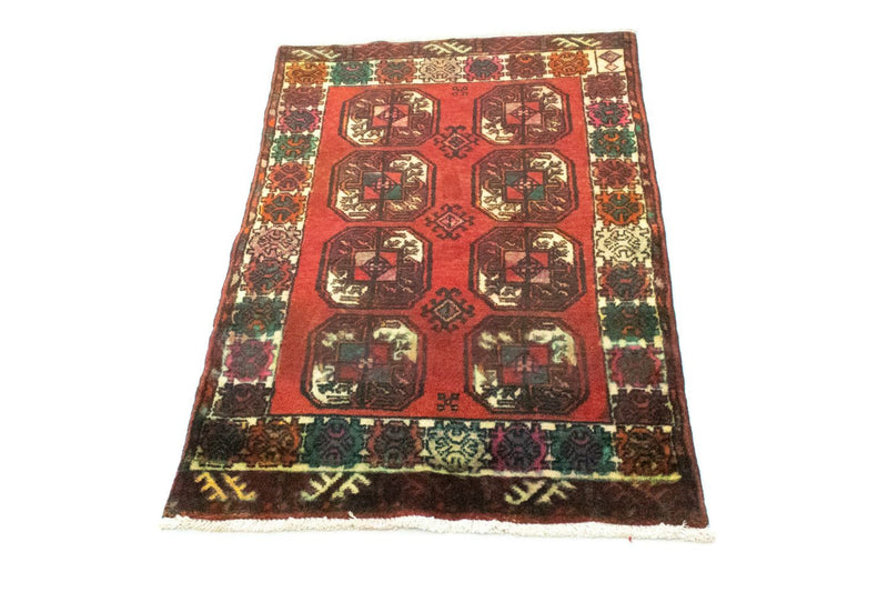 Tappeto Turkaman - 100 x 67 cm - rosso