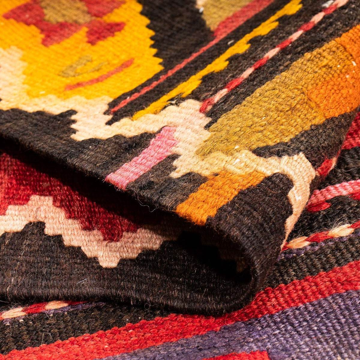 Tappeto Kelim - Vecchio - 220 x 135 cm - multicolore
