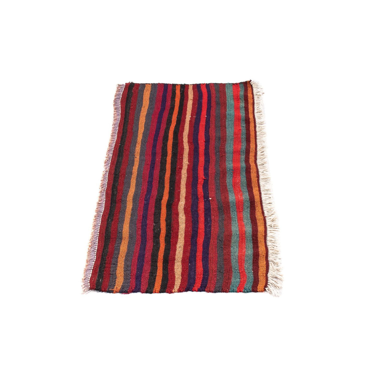 Tappeto corsia Tappeto Kelim - Vecchio - 105 x 45 cm - multicolore