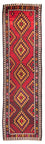 Tappeto corsia Tappeto Kelim - Vecchio - 440 x 124 cm - rosso scuro
