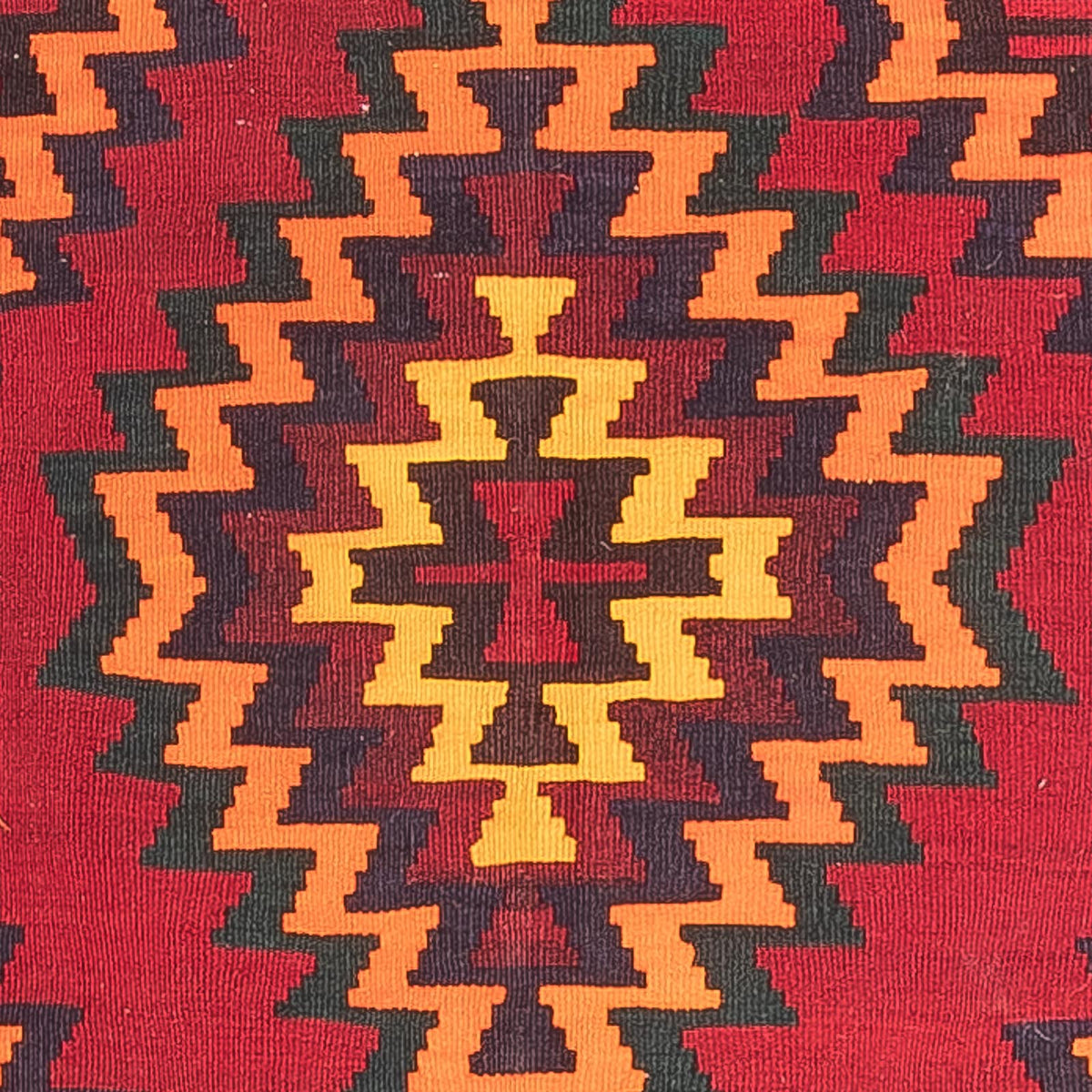 Tappeto corsia Tappeto Kelim - Vecchio - 440 x 124 cm - rosso scuro