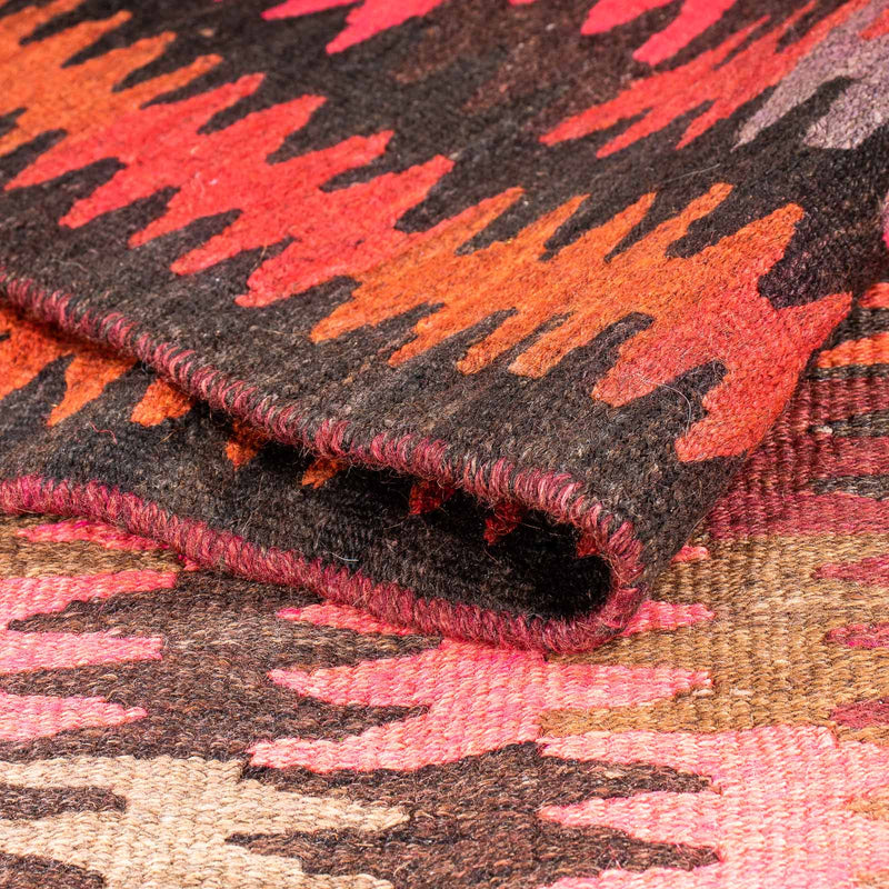 Tappeto corsia Tappeto Kelim - Vecchio - 380 x 150 cm - multicolore