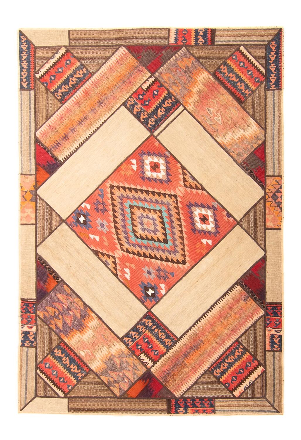 Tappeto Patchwork - 230 x 160 cm - multicolore