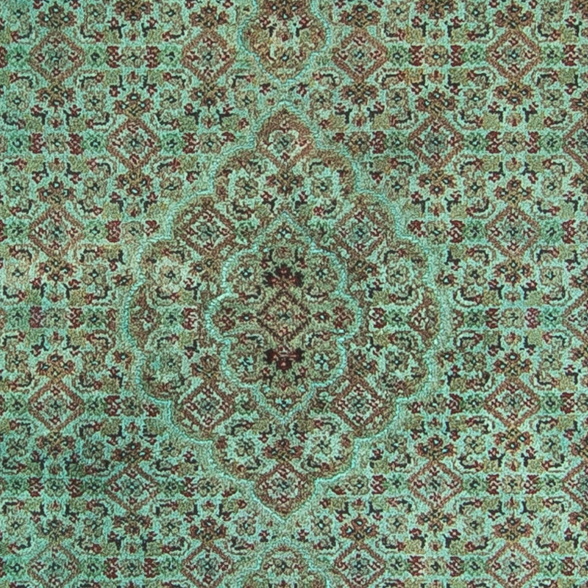 Tappeto corsia Tappeto orientale - Tabriz - 305 x 84 cm - verde