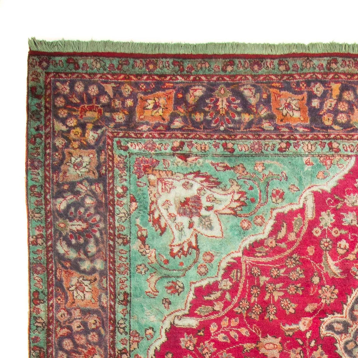 Tappeto Persero - Tabriz - 308 x 226 cm - rosso scuro