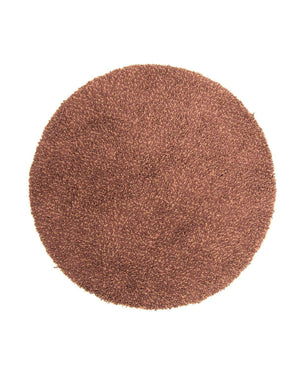 Tappeto a pelo alto rotondo  - 150 x 150 cm - marrone