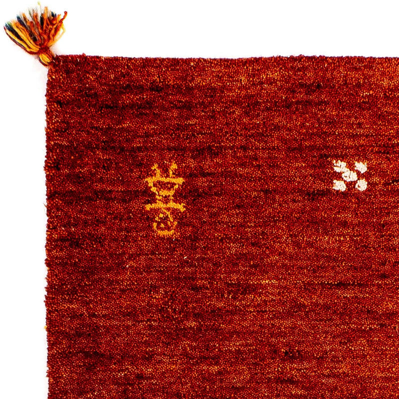 Tappeto Gabbeh - Indus - 90 x 60 cm - rosso scuro