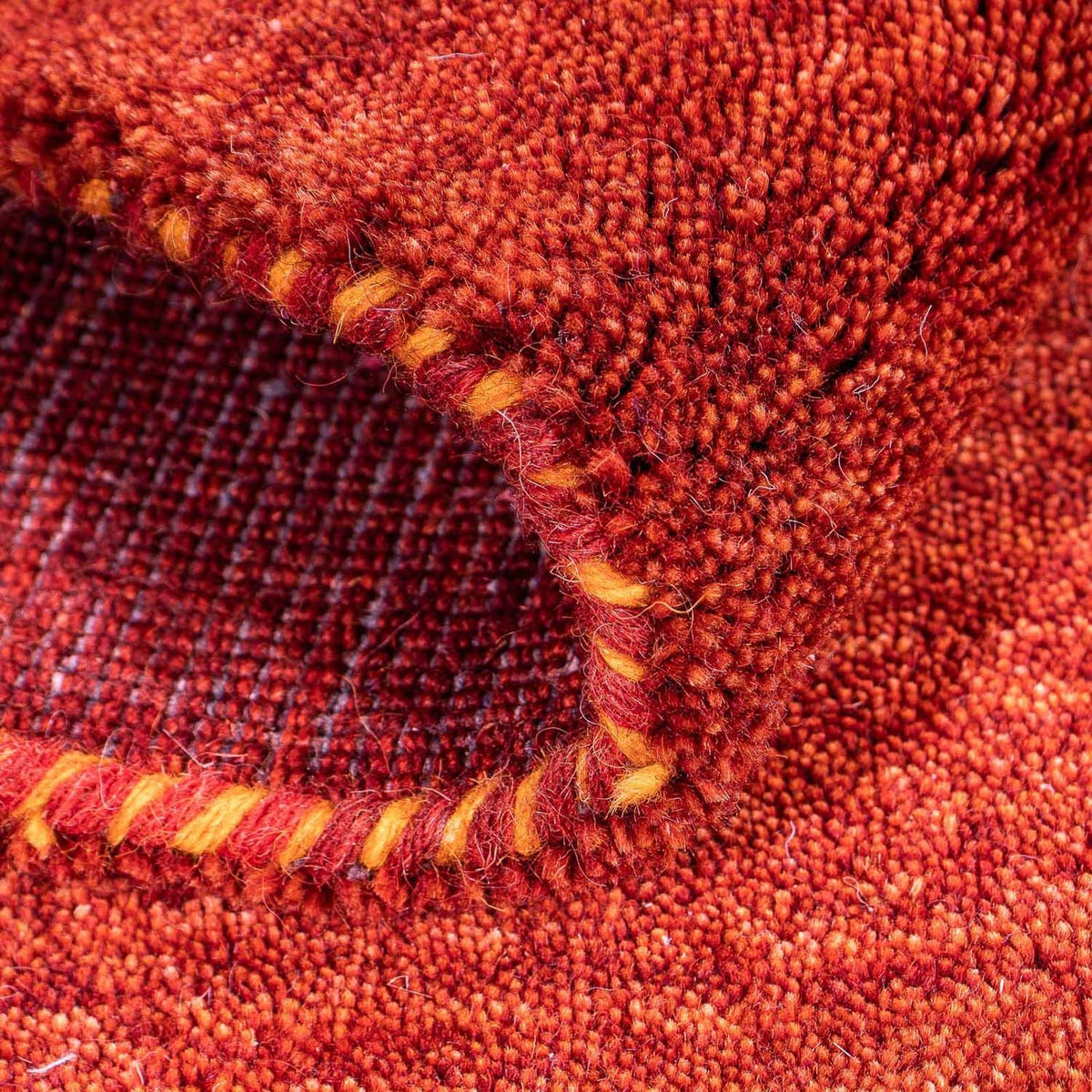 Tappeto Gabbeh - Indus - 90 x 60 cm - rosso scuro