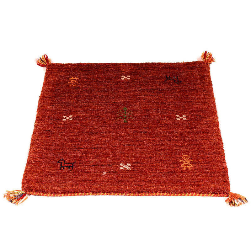 Tappeto Gabbeh - Indus - 90 x 60 cm - rosso scuro