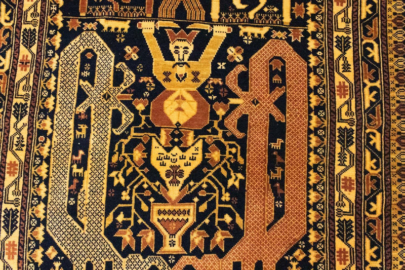 Tappeto afgano - 153 x 87 cm - blu