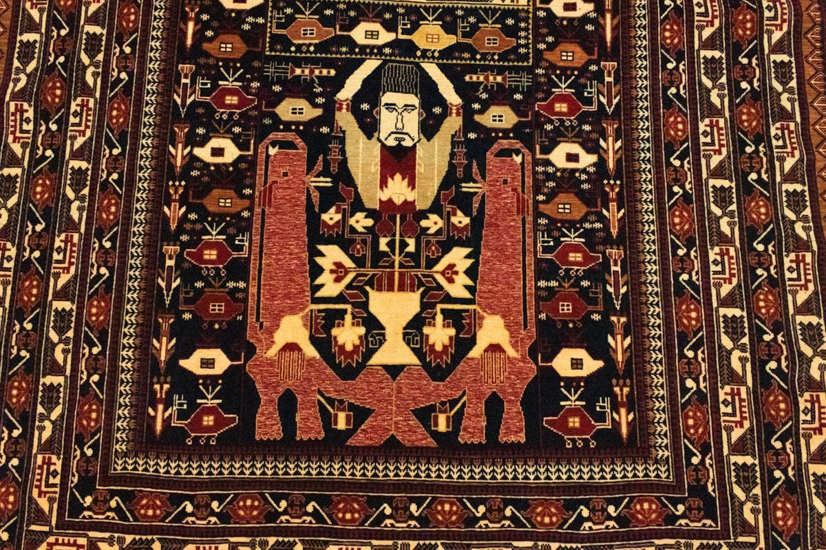 Tappeto afgano - 196 x 122 cm - blu