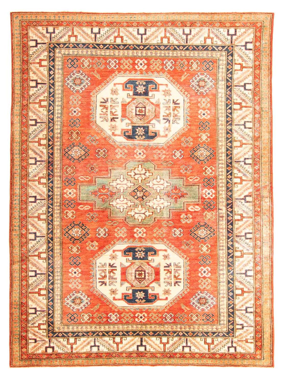 Tappeto Ziegler - Kazak - 265 x 190 cm - rosso chiaro