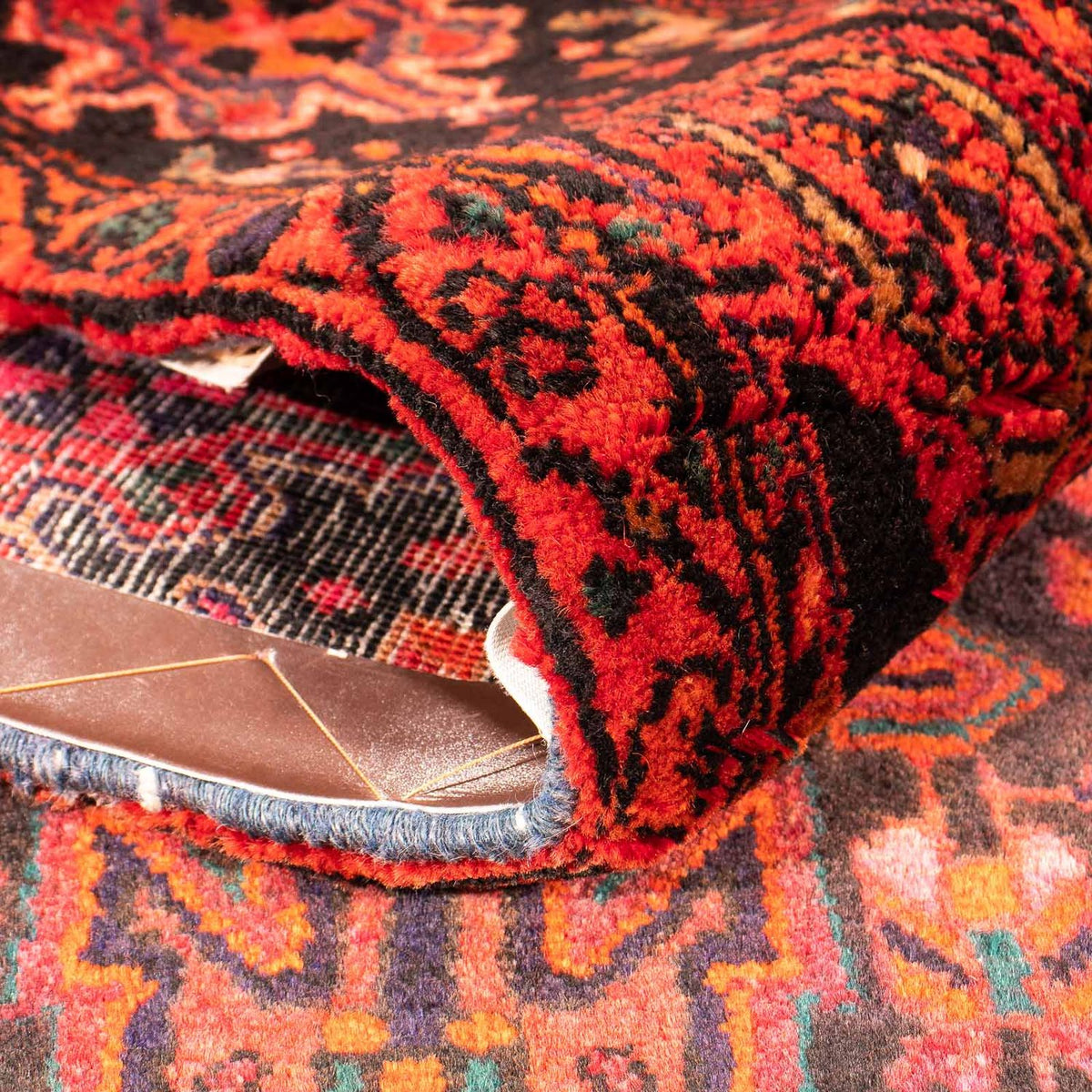 Tappeto corsia Tappeto Persero - Nomade - 238 x 127 cm - rosso scuro