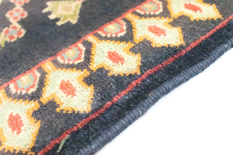 Tappeto Turkaman - 87 x 67 cm - blu scuro