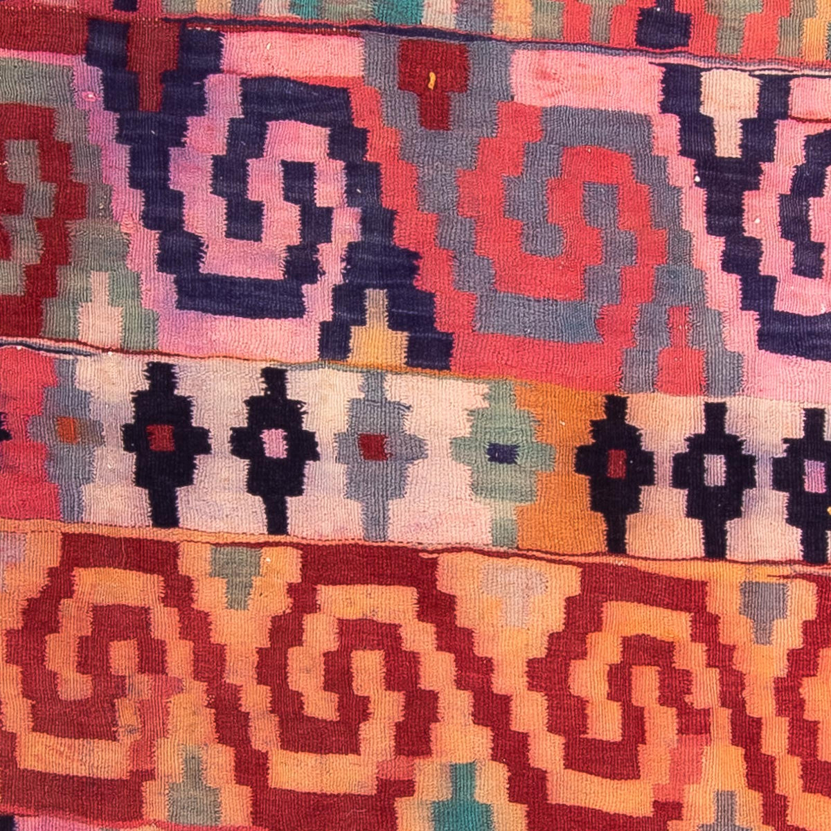 Tappeto corsia Tappeto Kelim - Vecchio - 330 x 135 cm - multicolore