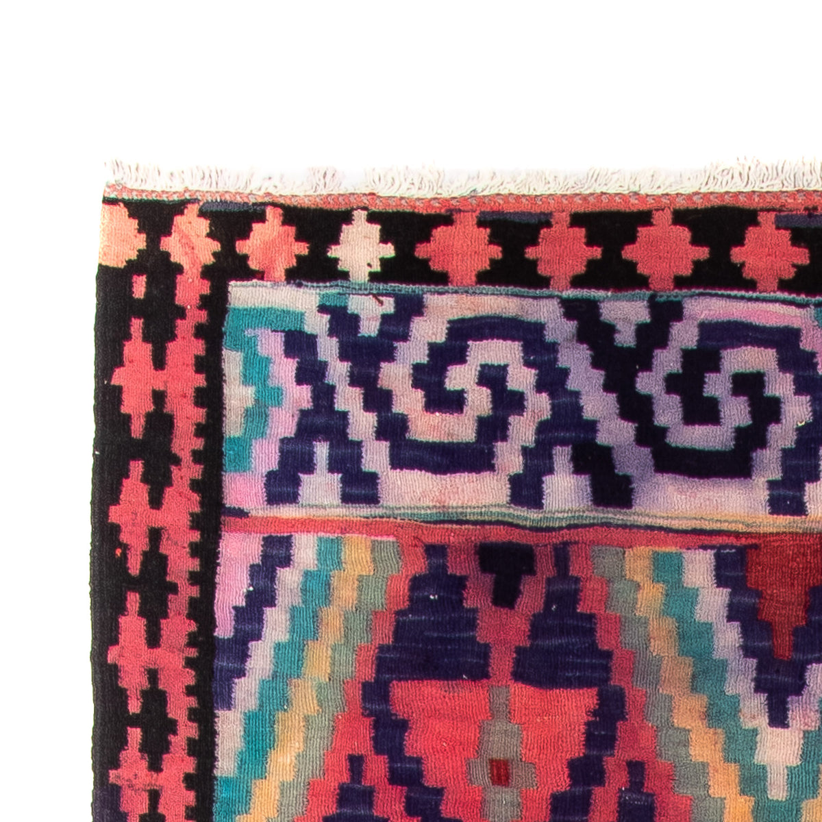 Tappeto corsia Tappeto Kelim - Vecchio - 330 x 135 cm - multicolore