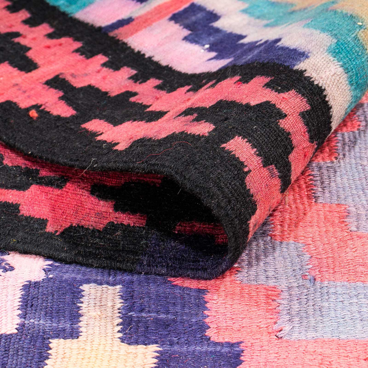 Tappeto corsia Tappeto Kelim - Vecchio - 330 x 135 cm - multicolore