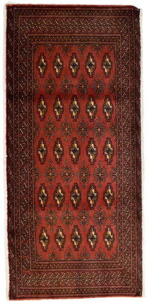 Tappeto Turkaman - 130 x 60 cm - rosso