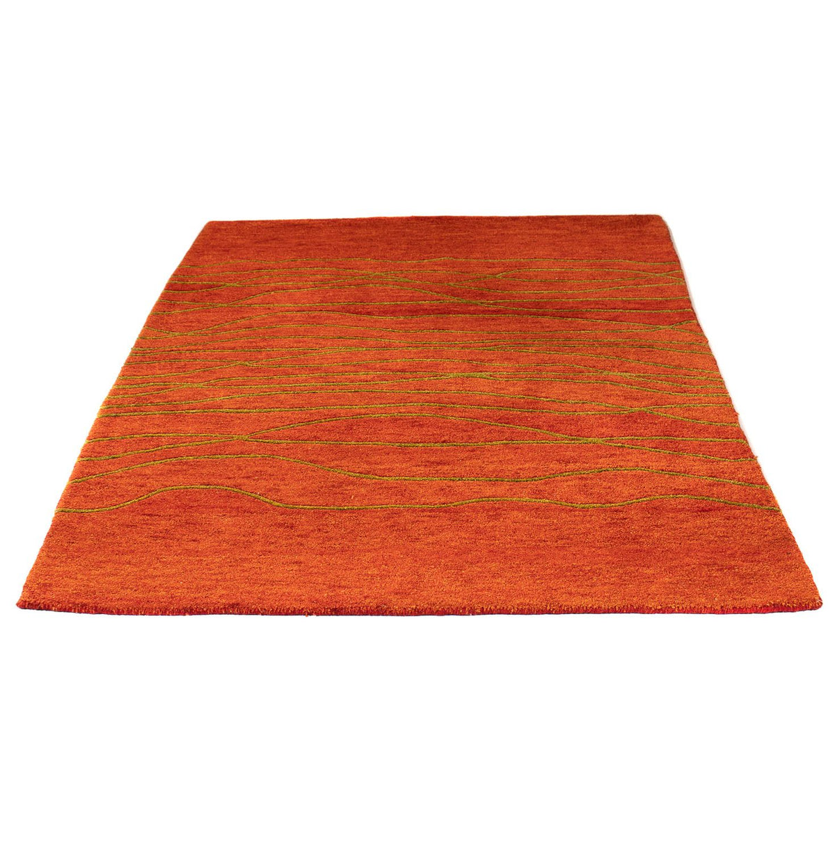 Tappeto di lana - 195 x 136 cm - ruggine