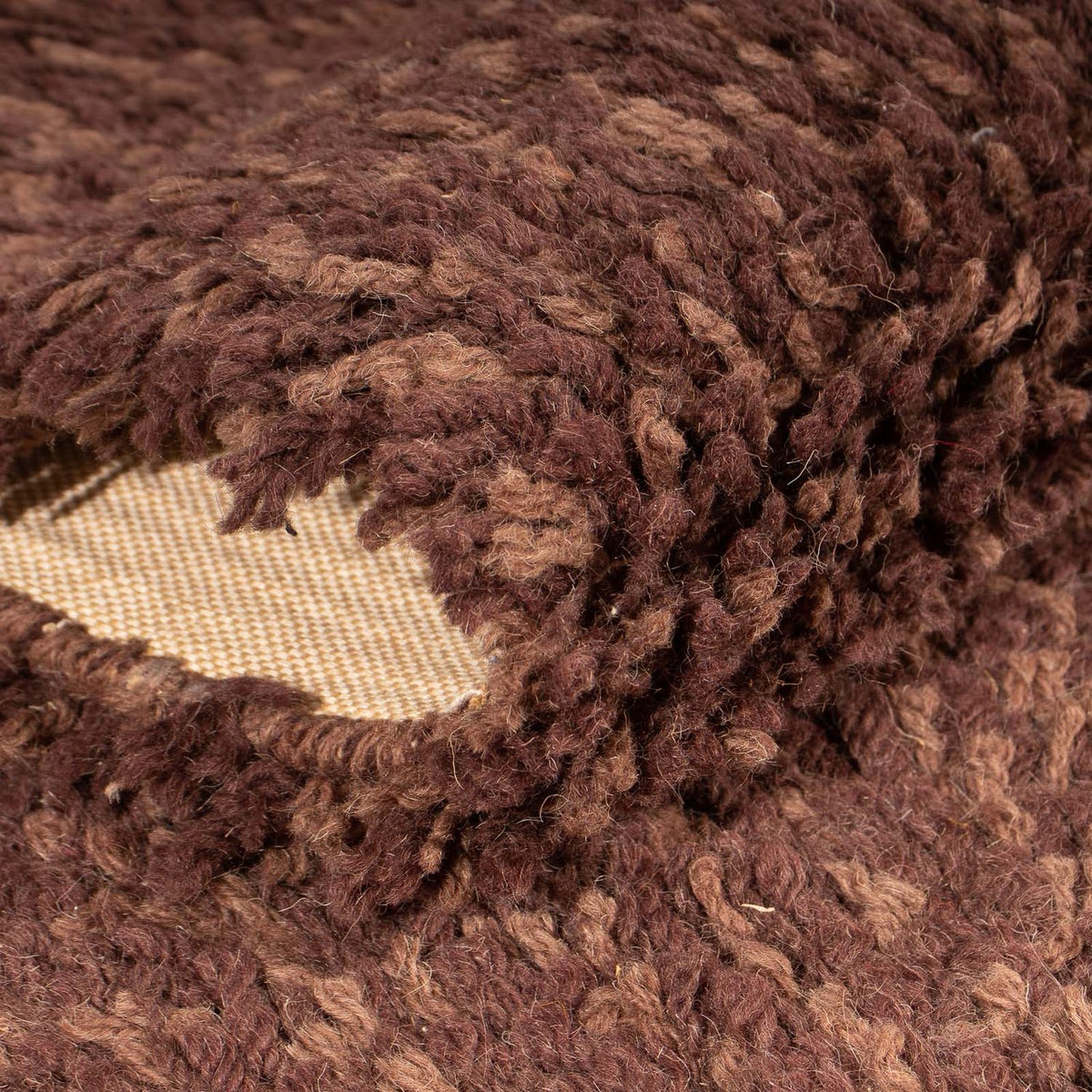 Tappeto corsia Tappeto a pelo alto - 198 x 70 cm - marrone