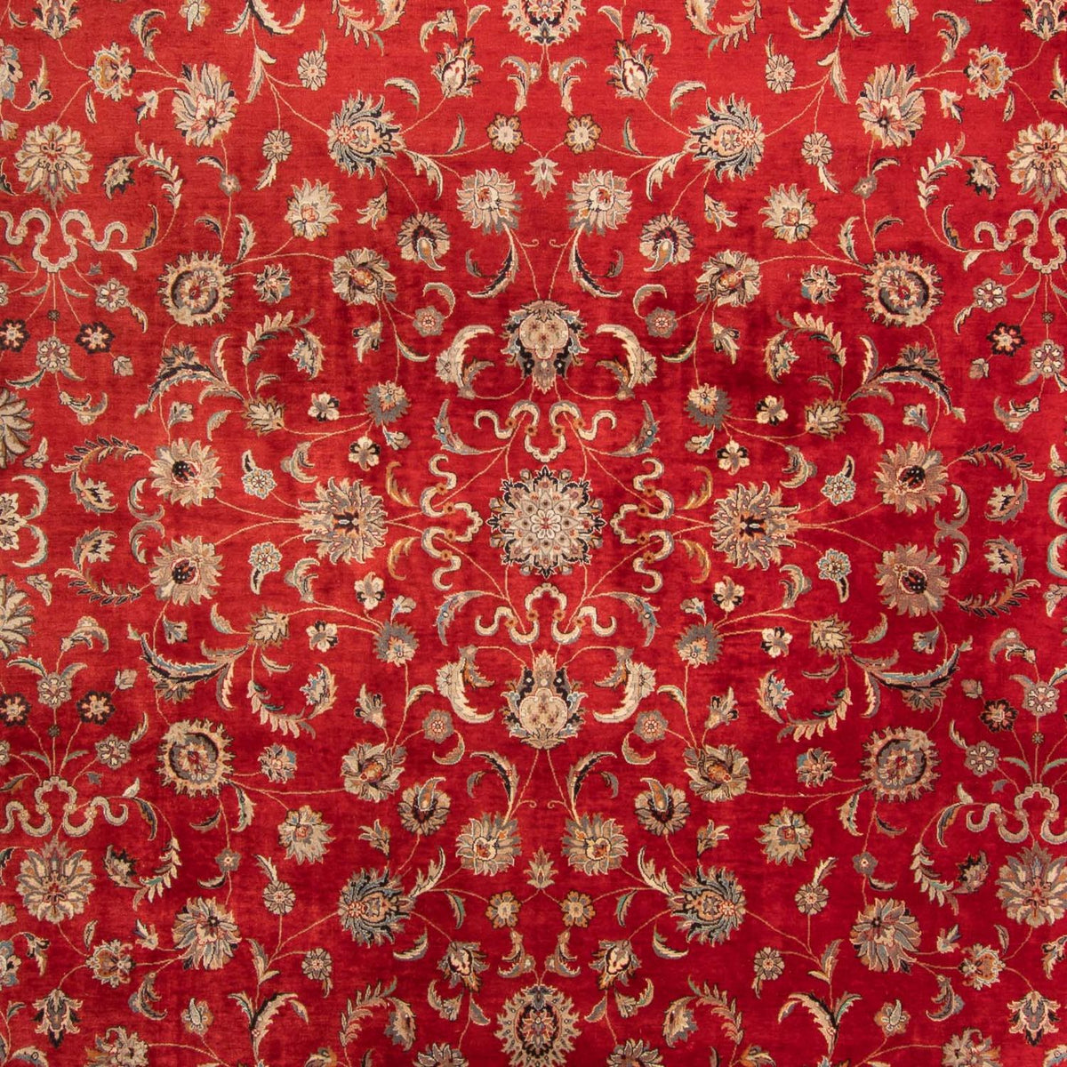 Tappeto orientale - Tabriz - 363 x 280 cm - rosso scuro