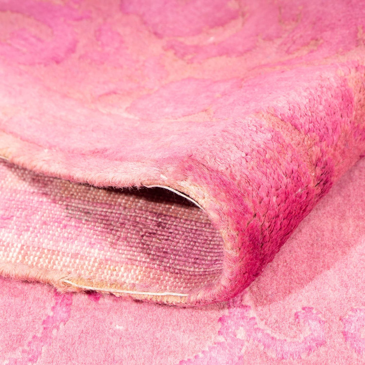 Tappeto in viscosa - 323 x 200 cm - rosa