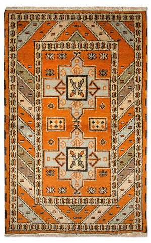 Tappeto orientale - 149 x 93 cm - arancione