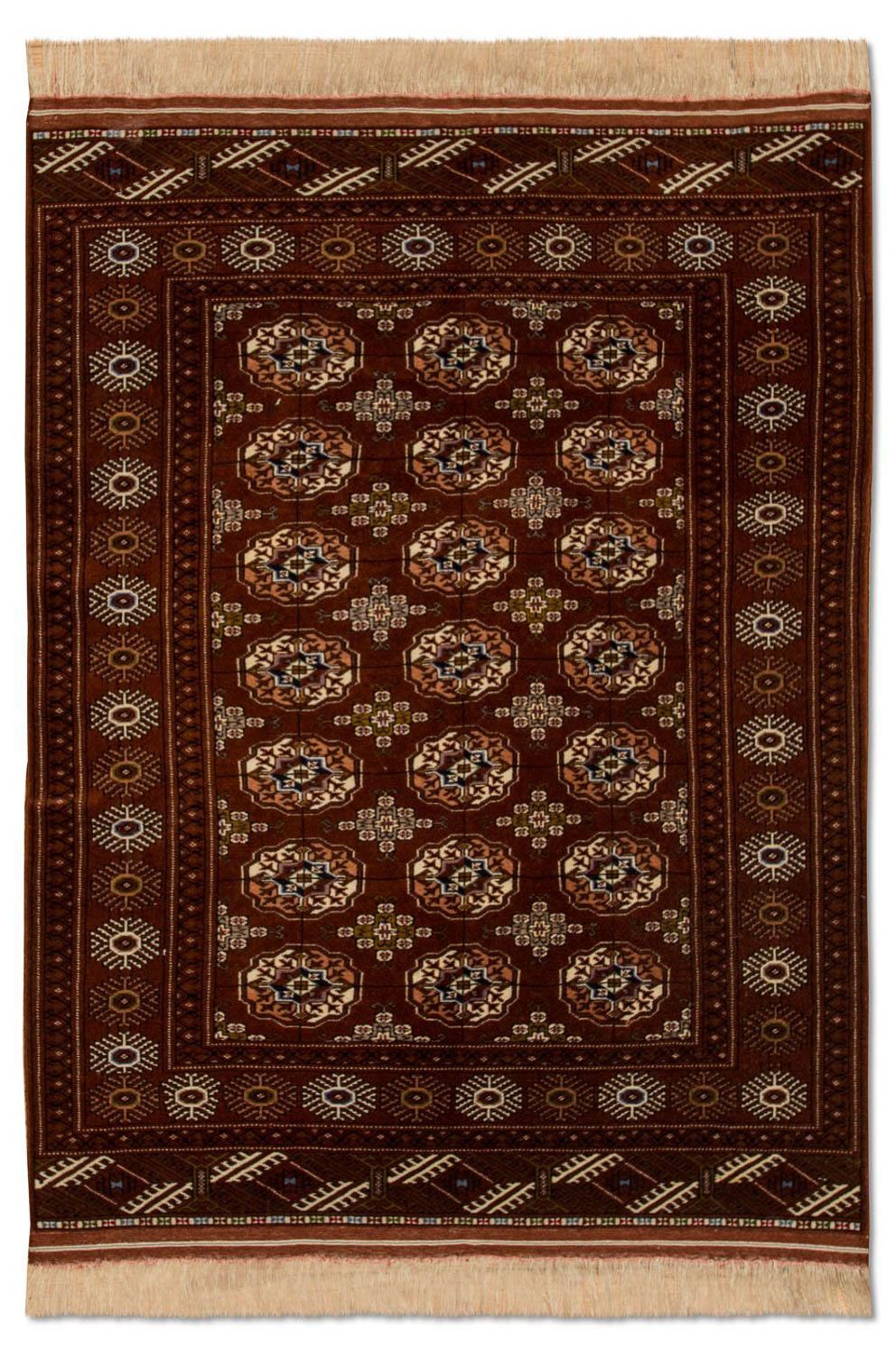 Tappeto Turkaman - 154 x 103 cm - marrone