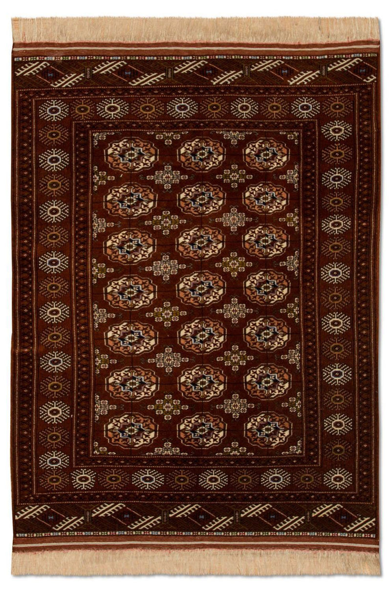 Tappeto Turkaman - 154 x 103 cm - marrone