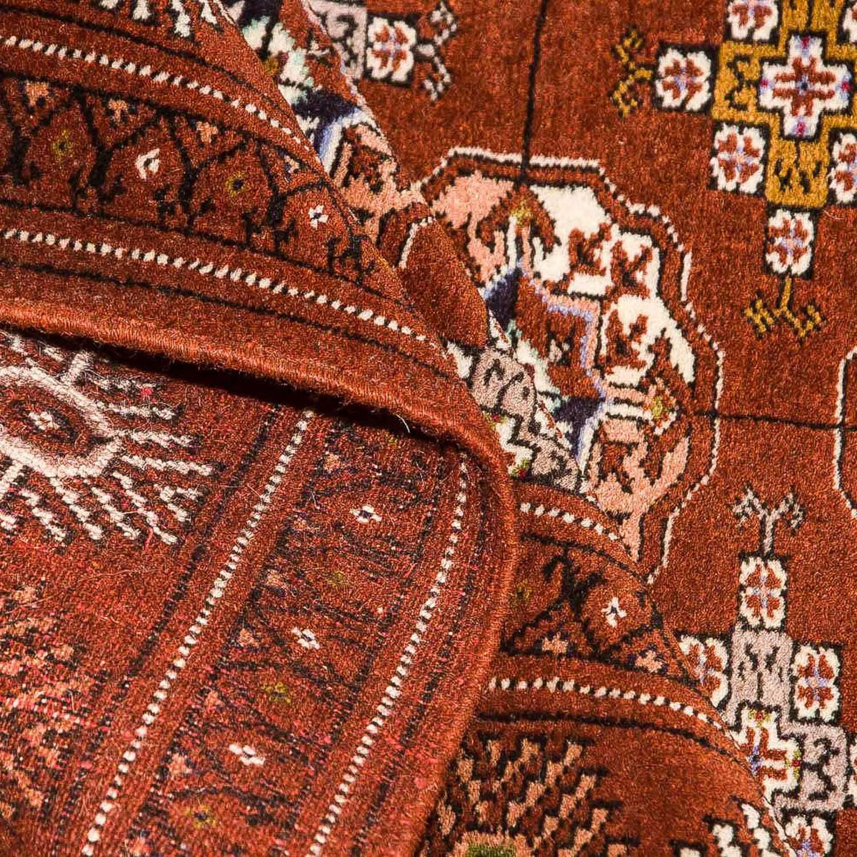 Tappeto Turkaman - 154 x 103 cm - marrone