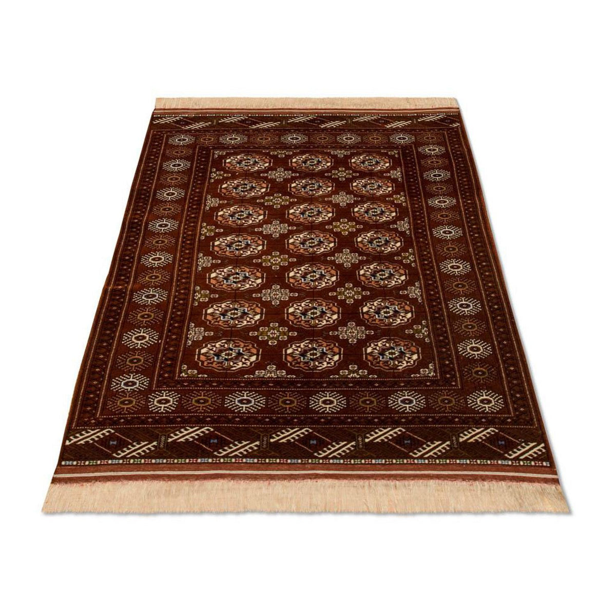 Tappeto Turkaman - 154 x 103 cm - marrone
