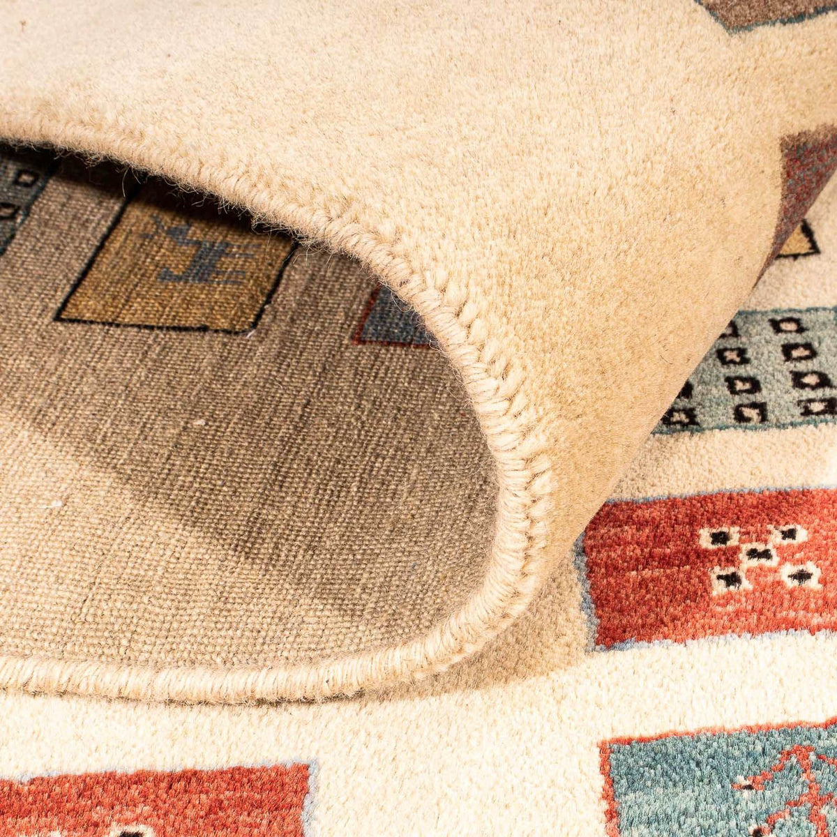 Tappeto Gabbeh - Loribaft Persero - 197 x 144 cm - marrone chiaro