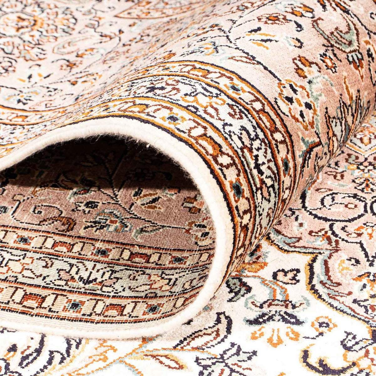 Tappeto di seta - Seta del Kashmir - 307 x 243 cm - beige